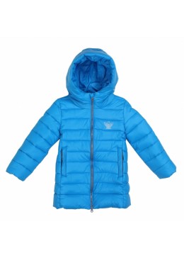 Adidas голубая зимняя детская куртка 50062