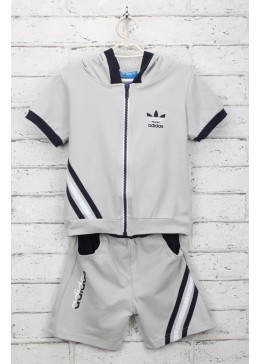 Adidas серый спортивный костюм для мальчика 14062