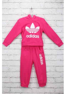 Adidas розовый спортивный костюм для девочки 14083