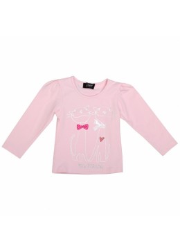 Armani розовый реглан для девочки 01078