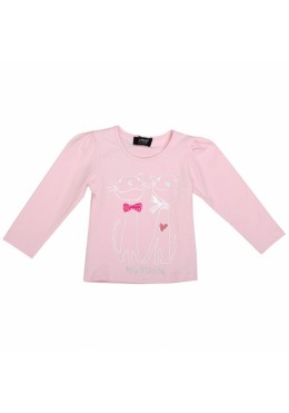 Armani розовый реглан для девочки 01078