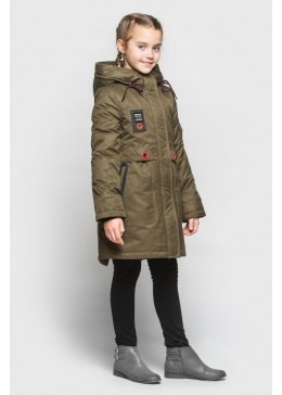 Cvetkov оливковая куртка для девочки Ария