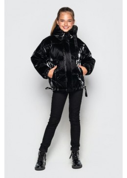 Cvetkov черная демисезонная куртка для девочки Джилли