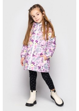 Cvetkov сиренево-фиолетовая удлиненная куртка для девочки Эбби New