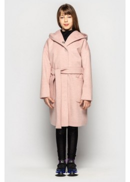 Cvetkov розовое кашемировое пальто для девочки Эвита