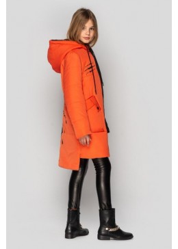 Cvetkov оранжево-черная куртка для девочки Кайли