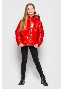 Cvetkov червона демісезонна куртка для дівчинки Менді