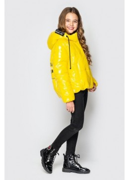 Cvetkov жовта демісезонна куртка для дівчинки Менді