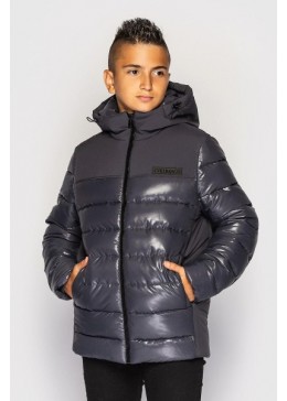 Cvetkov графітова демісезонна куртка для хлопчика Рейні