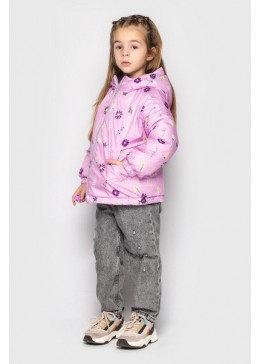 Cvetkov бузково-фіолетова двостороння куртка для дівчинки Трейсі