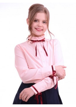 Luxik школьная блуза розовая для девочки Риана
