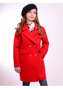 Luxik пальто красное для девочки Клео