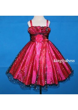 Нарядное розовое платье в пайетки для девочки 25012