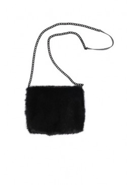 MiliLook сумка из меха кролика для девочки Черная
