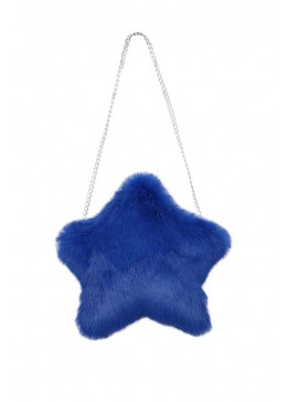 MiliLook синяя сумка из меха кролика для девочки Звезда