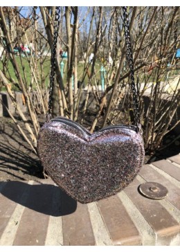 MiliLook блестящая сумка для девочки с пайетками Сердце