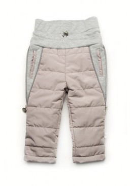 Модный карапуз серые утепленные штаны для малышей 03-00840-0