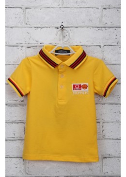 Ferrari желтая футболка поло для мальчика 19157