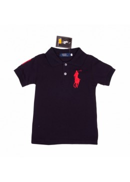 Polo черная футболка для мальчика Т01016