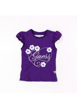 Guess фиолетовая футболка для девочки 19047