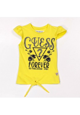 Guess желтая футболка для девочки 19048