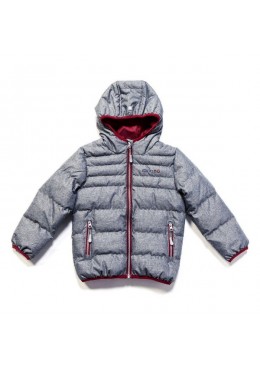 Nano демисезонная стеганная куртка для мальчика Mid Grey Mix F17 M 1251