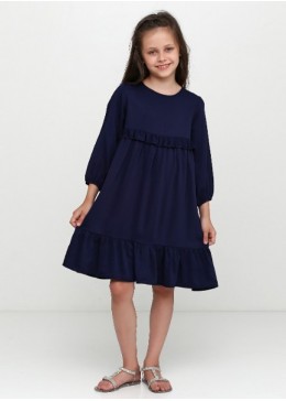 TopHat темно-синее платье для девочки 19517