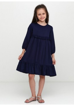 TopHat темно-синее платье для девочки 19517