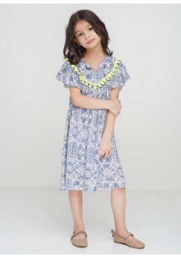 TopHat летнее платье с коротким рукавом для девочки 19502