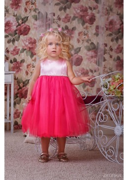Zironka нарядное платье для девочки малиновое 4035-7