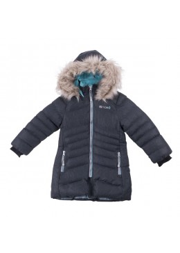 Nano зимняя куртка для девочки F18M1252 Dk Gray Mix