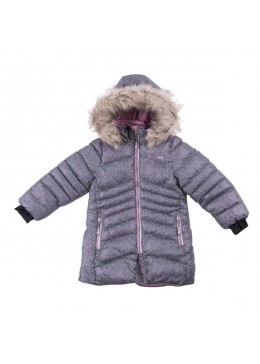 Nano зимняя куртка для девочки F18 M 1252 Gray Mix Confetti