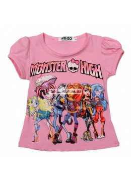 Monster High розовая футболка для девочки 19068
