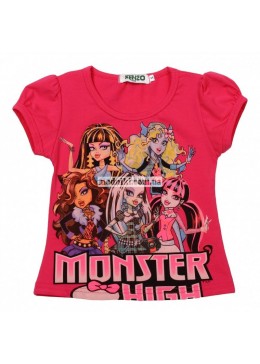 Monster High малиновая футболка для девочки 19071