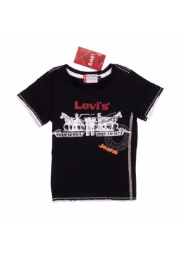 Levi's черная футболка для мальчика Т01042