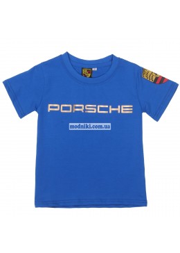 Porsche голубая футболка для мальчика 19109