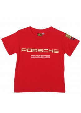 Porsche красная футболка для мальчика 19111