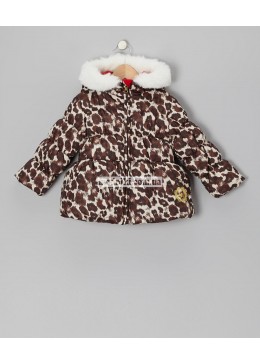 Pistachio леопардовая демисезонная куртка для девочки 11272