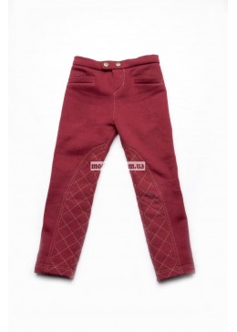 Модный карапуз бордовые теплые брюки-скини для девочки 03-00559-1