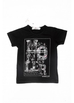 MONCLER черная футболка для мальчика T01010
