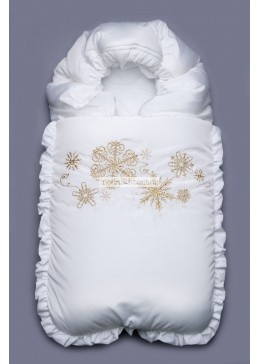 Модный карапуз зимний конверт для новорожденных "Снежинки" 03-00468