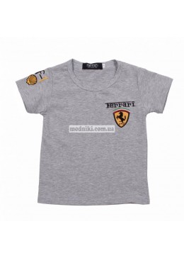Ferrari серая футболка для мальчика 19056