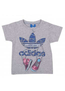 Adidas серая футболка для мальчика 19133