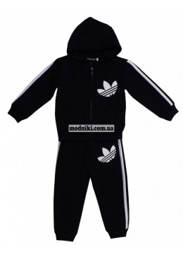Adidas черный спортивный костюм для мальчика 14027