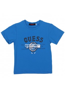 Guess голубая футболка для мальчика 19135