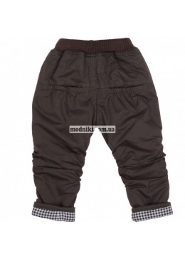 Zara коричневые теплые штаны для мальчика 12042