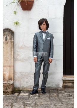 Les Gamins нарядный серый классический костюм для мальчика 5048