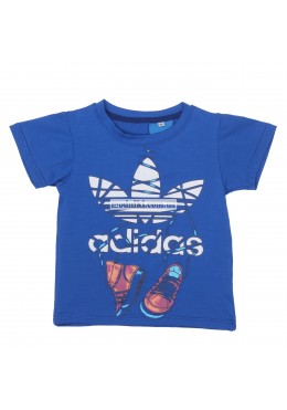 Adidas синяя футболка для мальчика 19128