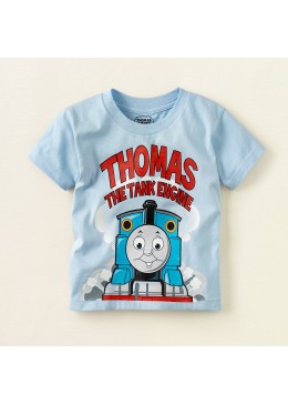 The childrens' place голубая футболка "Томас" для мальчика 080