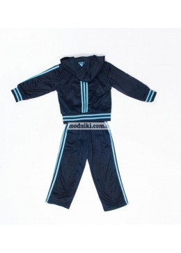 Adidas синий cпортивный костюм для мальчика 14001